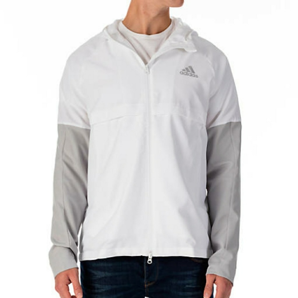 Adidas Men's White Sport ID Wind Jacket